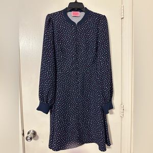USED Kate spade navy lips dress size 14